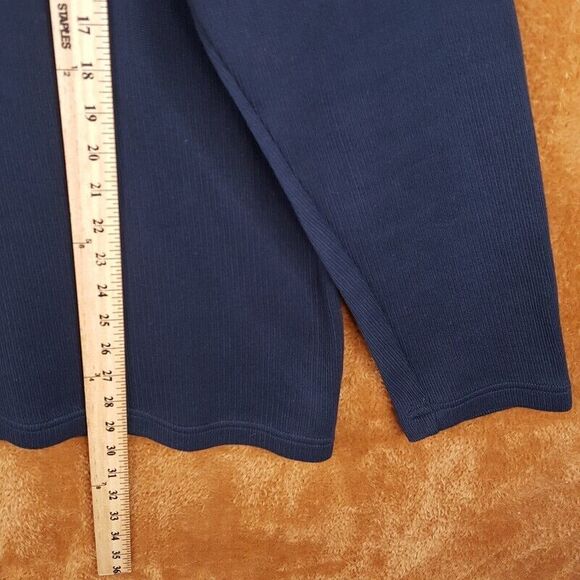 FACONNABLE Mens Sweater XXL Navy 1/4 Zip Pullover Ribbed Cotton Mock Neck Casual - Picture 4 of 6